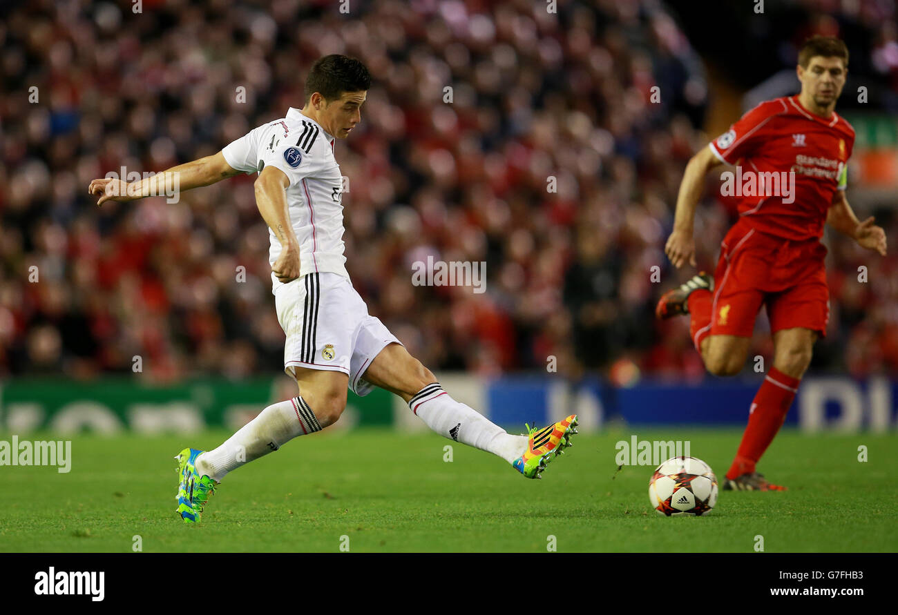 Football - Ligue des Champions - Groupe B - Liverpool v Real madrid - Anfield Banque D'Images
