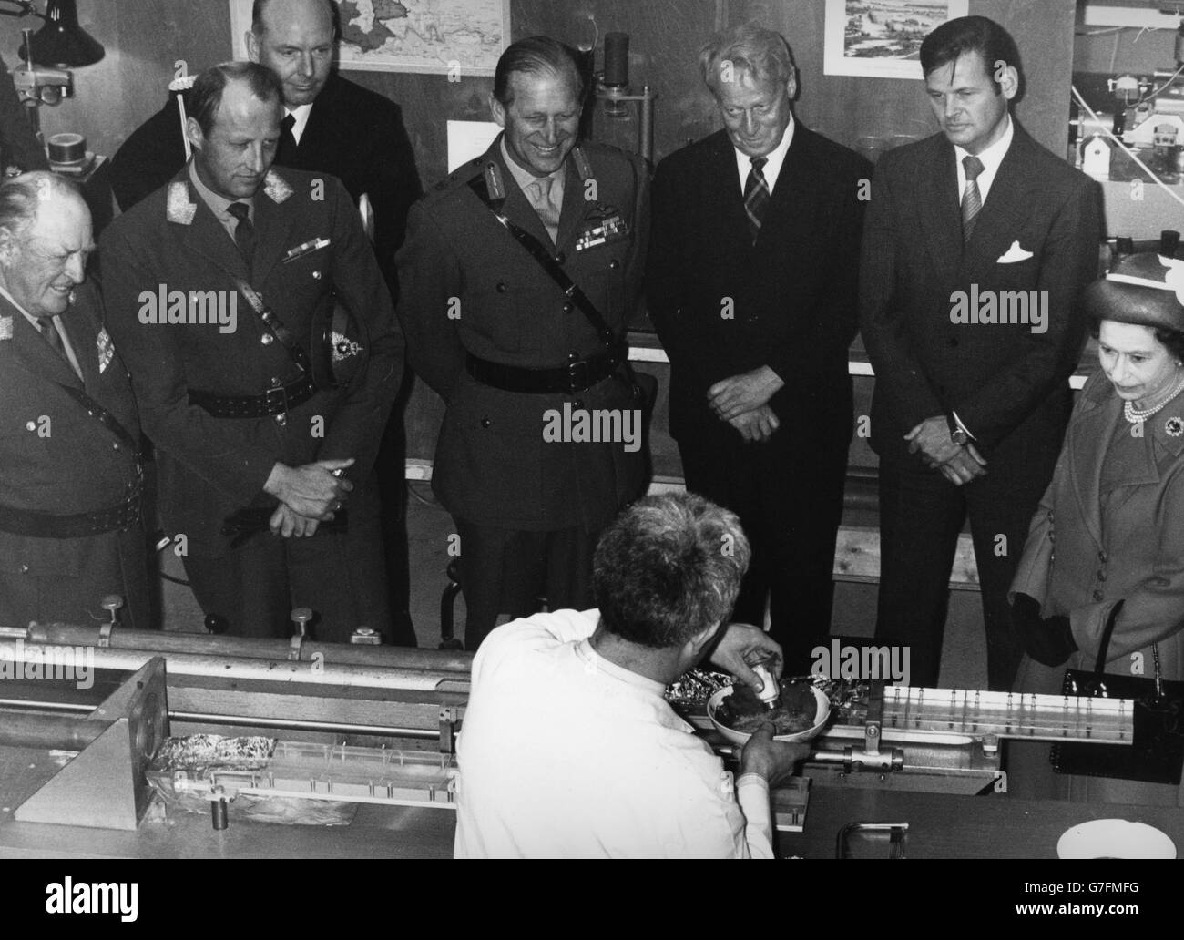 Image - Visite d'État à l'Institut norvégien de géotechnique - Norvège, Oslo Banque D'Images