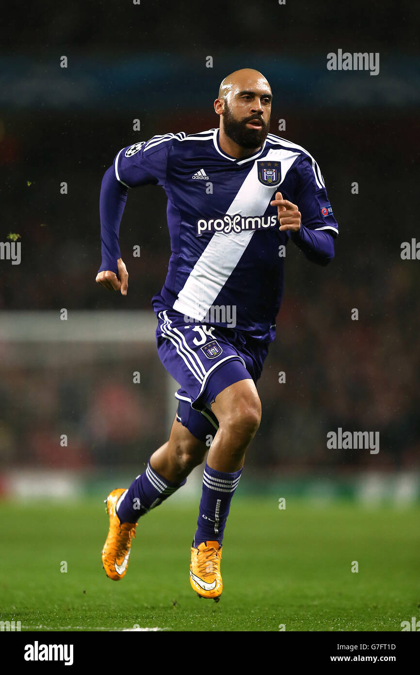 Football - UEFA Champions League - Groupe D - Arsenal / RSC Anderlecht - Emirates Stadium. Anthony Vanden Borre, RSC Anderlecht. Banque D'Images