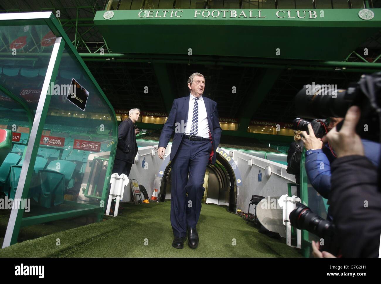 Football - match amical - Ecosse v Angleterre - Visite du stade de l'Angleterre et conférence de presse - Celtic Park Banque D'Images