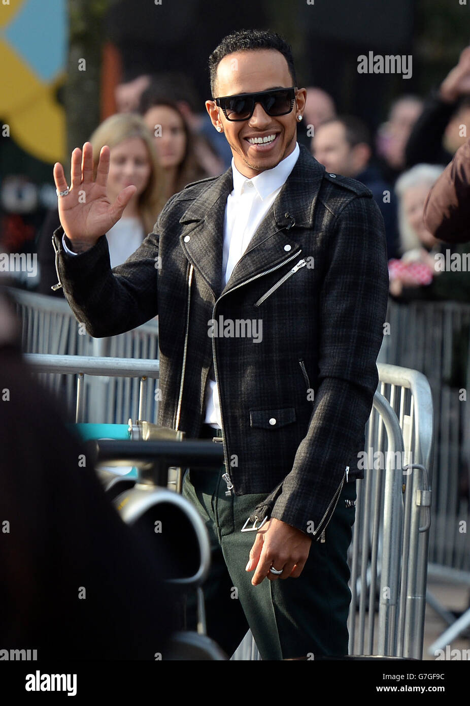 Champion du monde de formule 1 lewis hamilton photocall piazza Banque ...