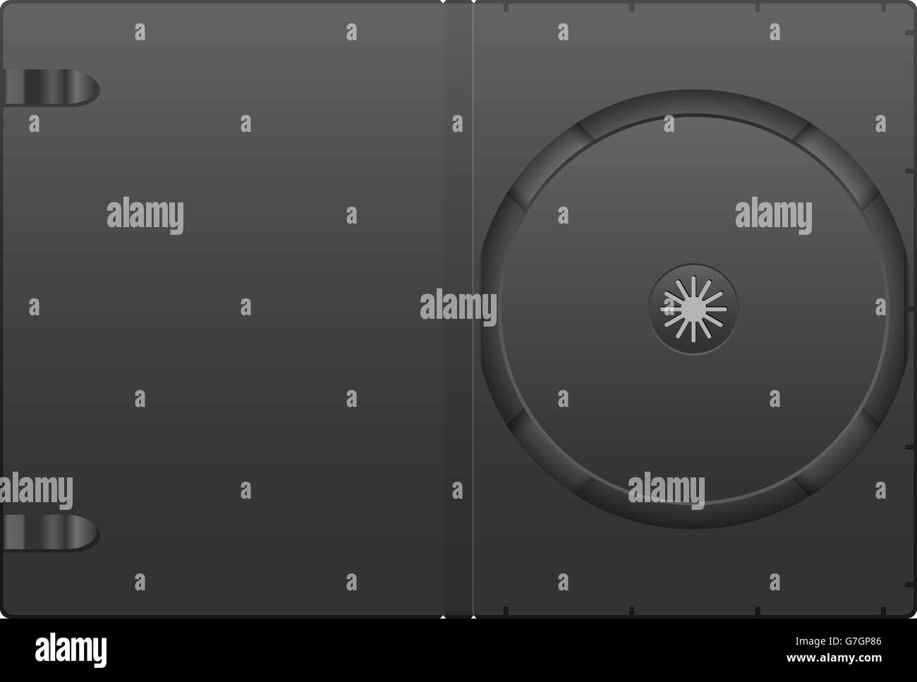 Disque compact sur un fond blanc. Illustration de Vecteur