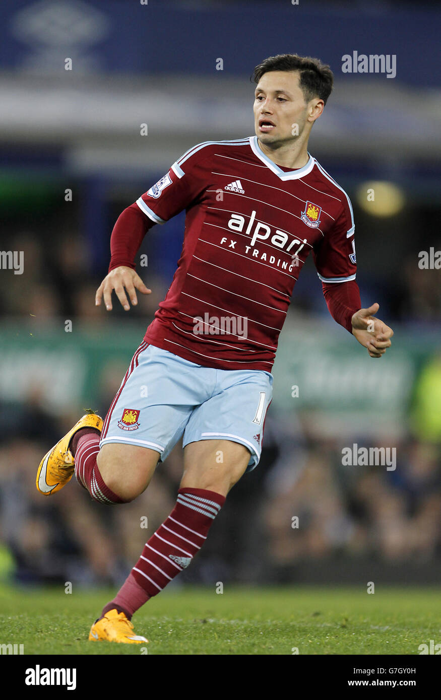 Soccer - Barclays Premier League - Everton v West Ham United - Goodison Park.Mauro Zarate, Ham Ouest Unis. Banque D'Images