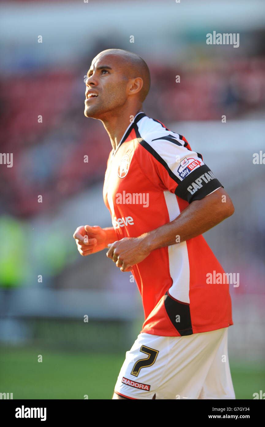 Football - pré-saison amical - Walsall v Leicester City - Bescot Stadium.Adam Chambers, Walsall. Banque D'Images