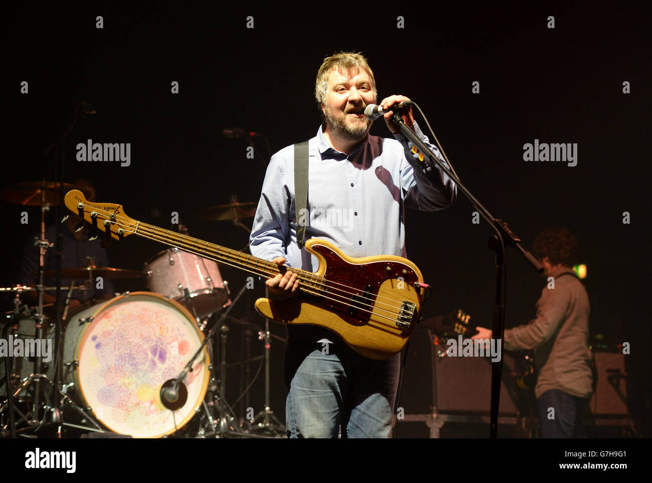 XFM Winter Wonderland - Manchester.Jimi Goodwin se produit au Winter Wonderland 2014 de XFM, à l'O2 Apollo Manchester. Banque D'Images