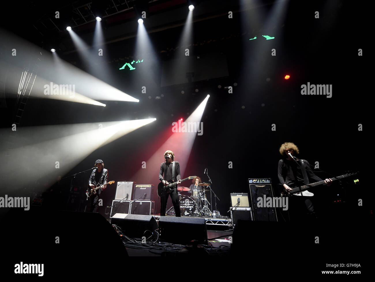 Le poisson-chat et les bottlemen se sont produits au Winter Wonderland 2014 de XFM, à l'O2 Apollo Manchester. Banque D'Images