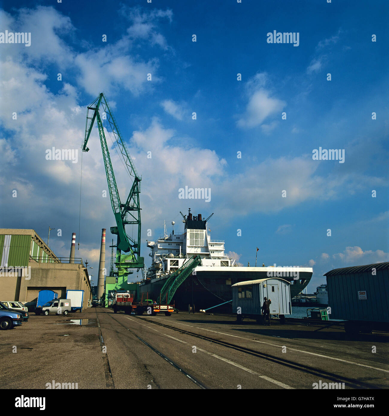 Port du Havre, Seine-Maritime, Normandie, France, Europe Banque D'Images