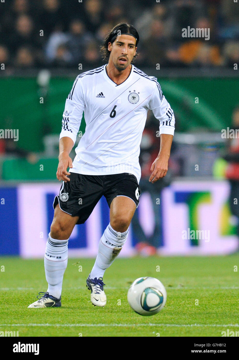 Sami Khedira, Allemagne, international match de football, match amical, Allemagne - Pays-Bas 3:0, l'Imtech Arena, Hambourg Banque D'Images