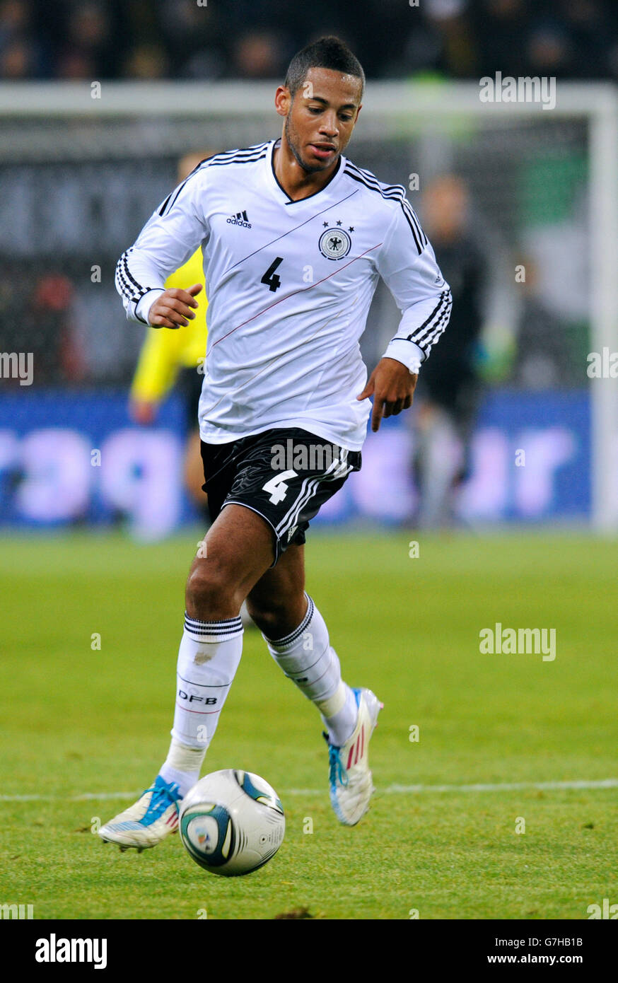 Dennis Aogo, Allemagne, international match de football, match amical, Allemagne - Pays-Bas 3:0, l'Imtech Arena, Hambourg Banque D'Images