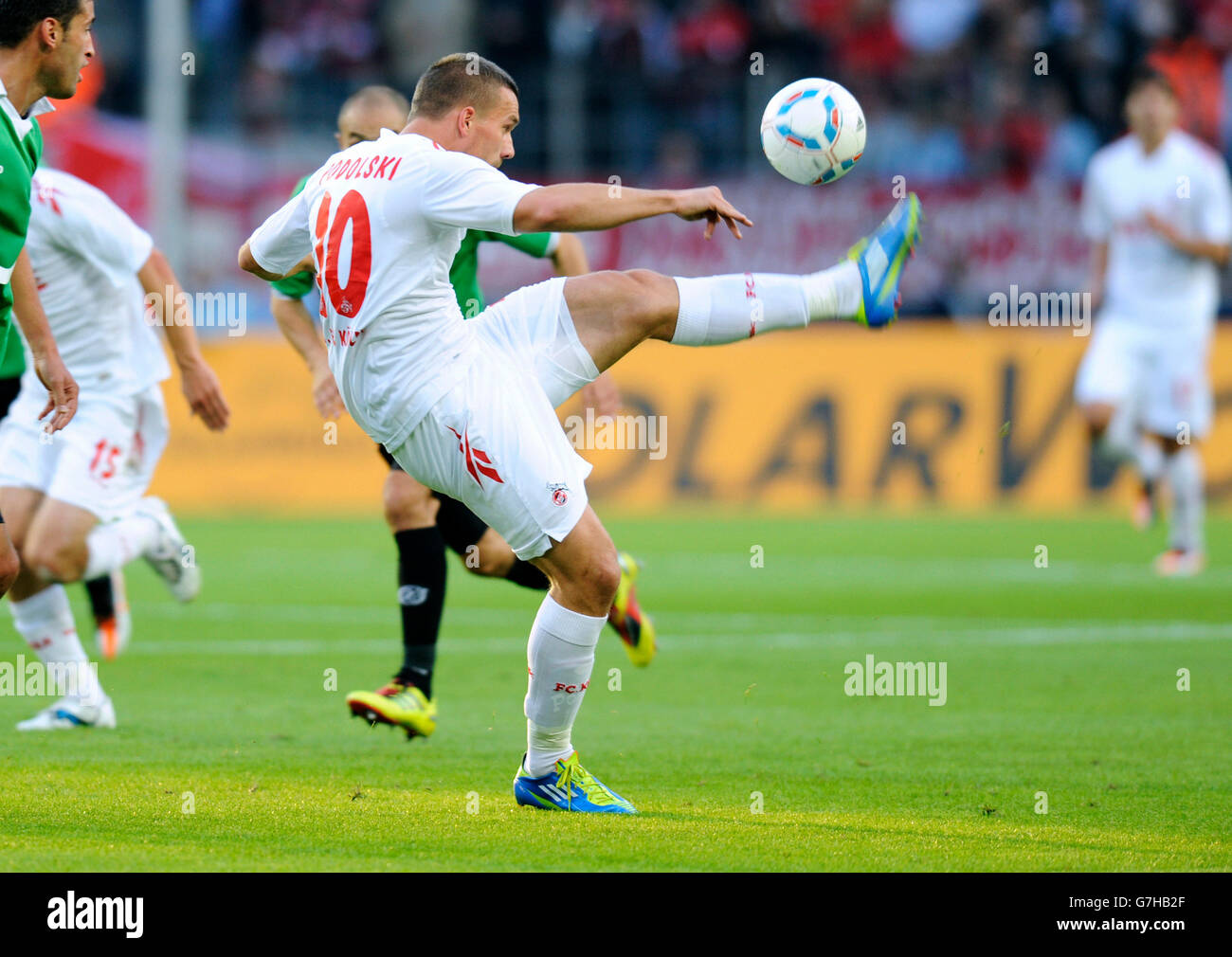 Lukas Podolski, FC Koeln, Bundesliga, ligue fédérale, 1. FC Köln - Hannover 96 2:0, stade RheinEnergieStadion, Cologne Banque D'Images