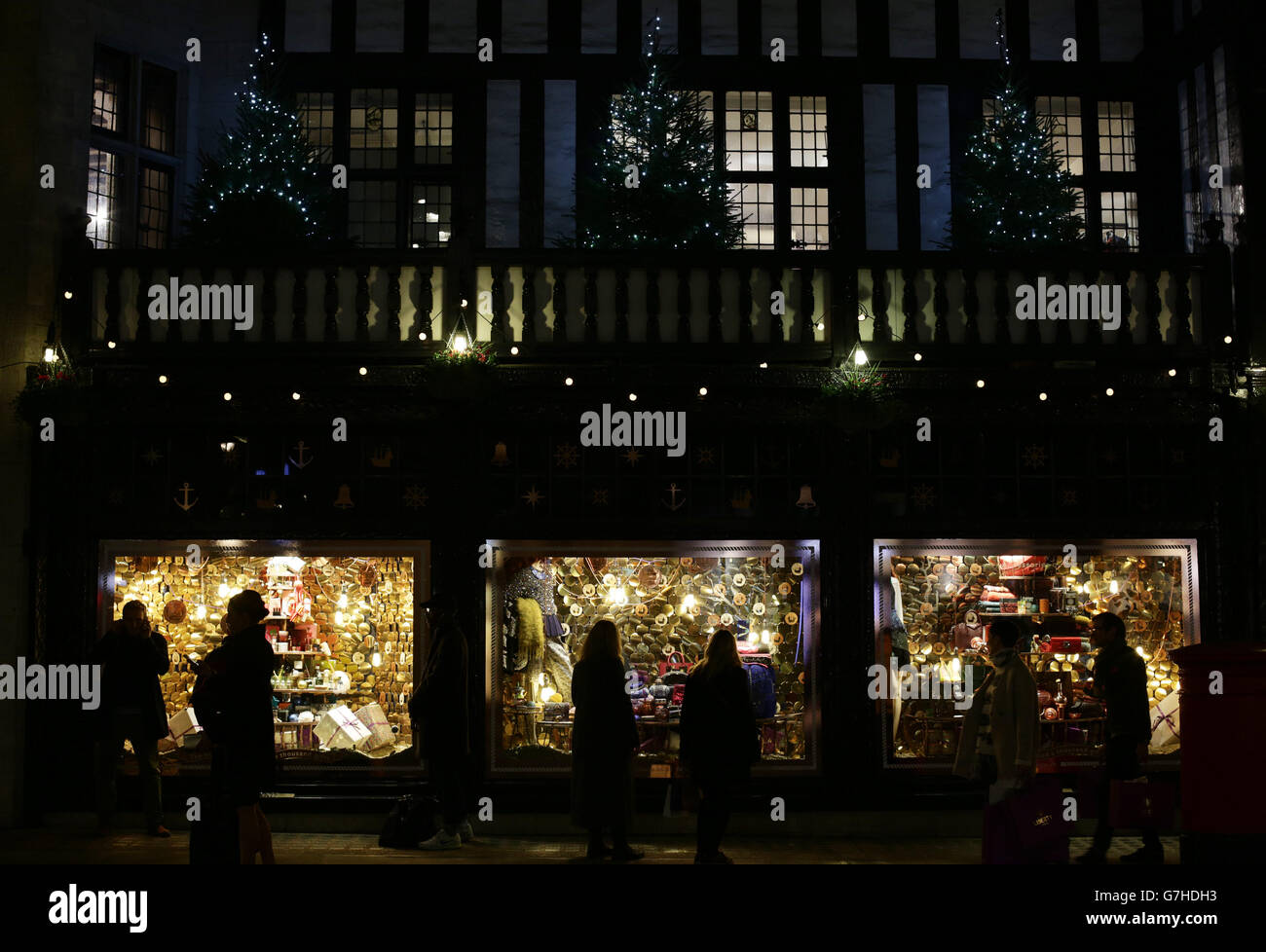 Les lumières de Noël à Londres Banque D'Images