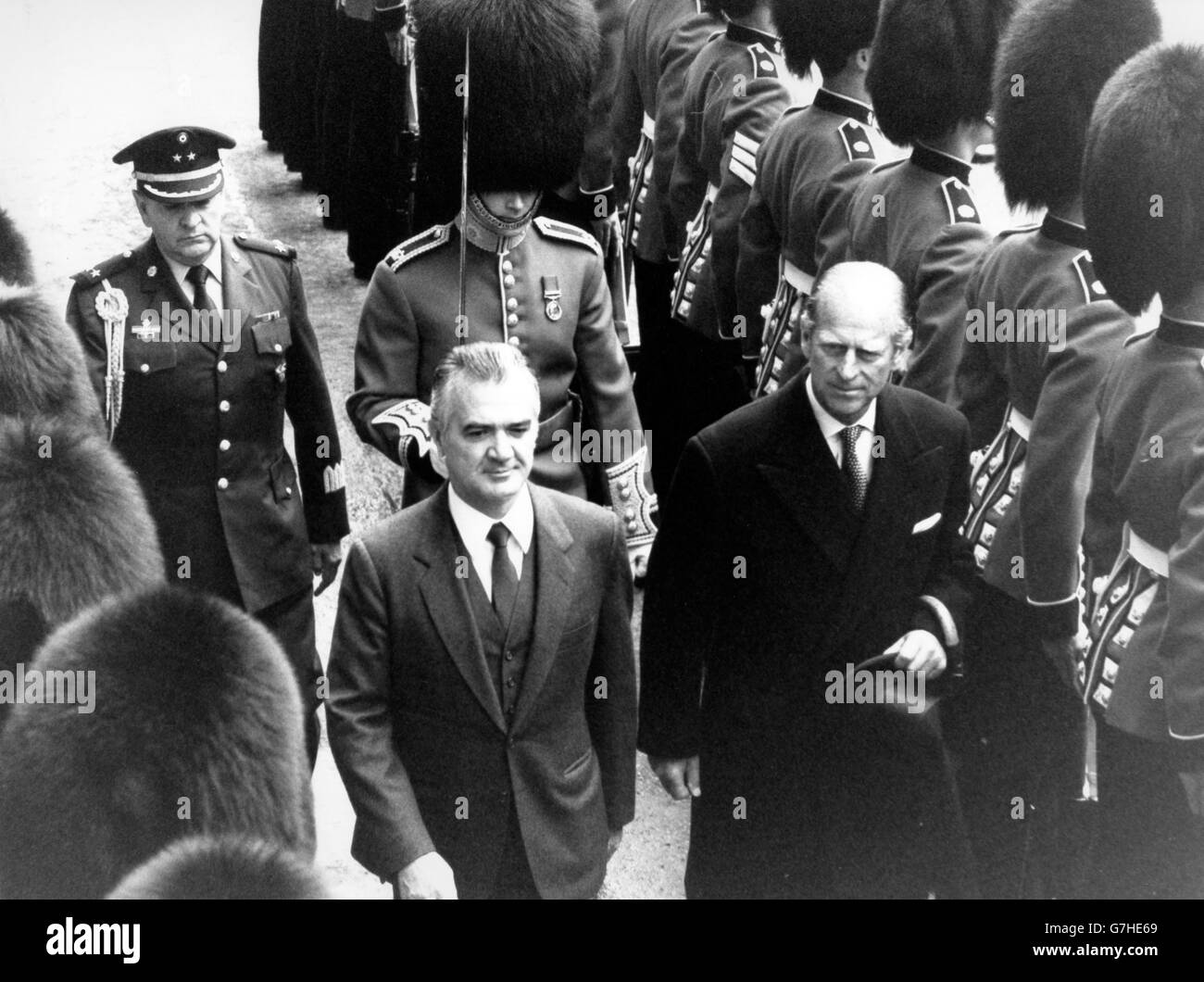 Image - Président du Mexique Visite d'État - Duc d'Édimbourg - Victoria Station Banque D'Images