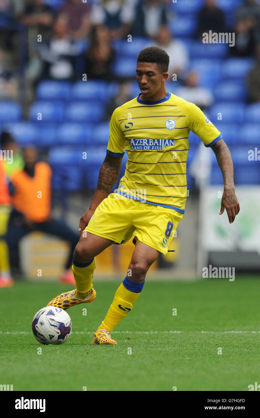 Football - Championnat Sky Bet - Bolton Wanderers / Sheffield Wednesday - Stade Macron.Liam Palmer, Sheffield United. Banque D'Images