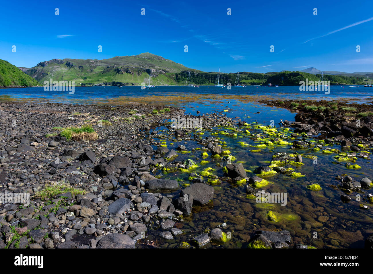 Ben Tianavaig, Portree, Isle of Skye, Scotland, United Kingdom Banque D'Images