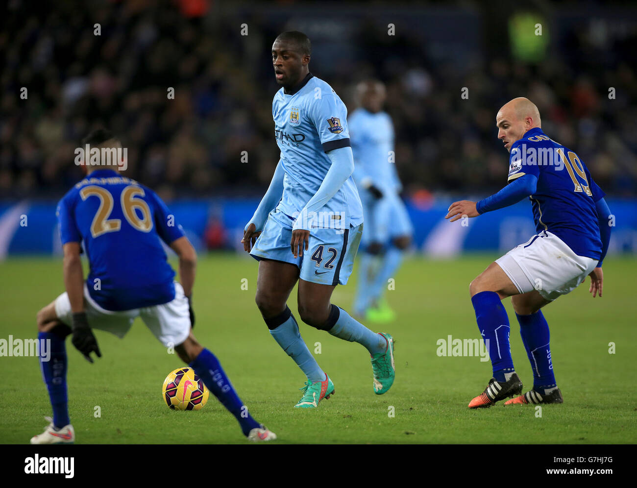 Soccer - Barclays Premier League - Leicester City v Manchester City - King Power Stadium Banque D'Images