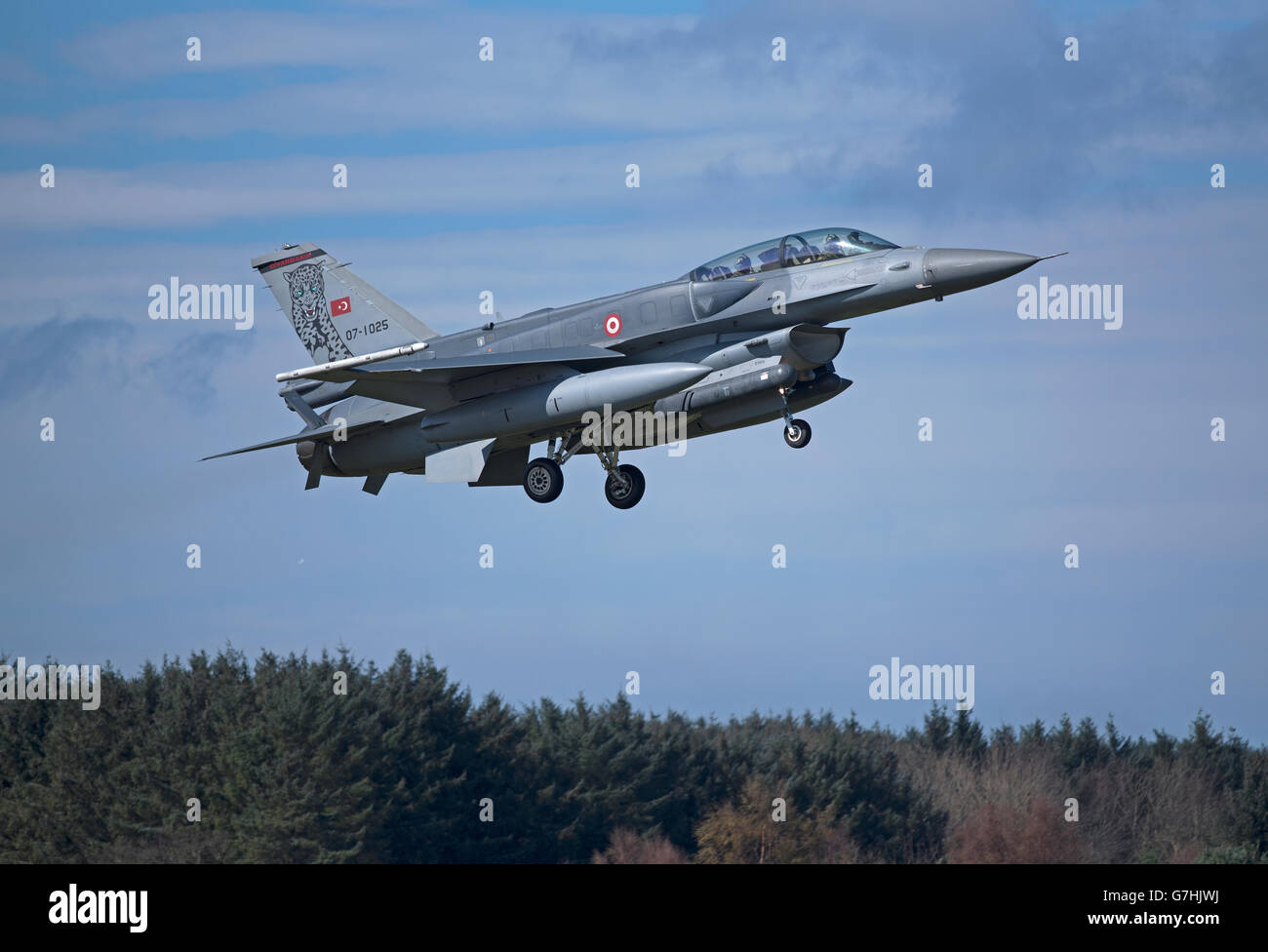 De l air turque General Dynamics F16 chasseur biplace 07 1025 Reg