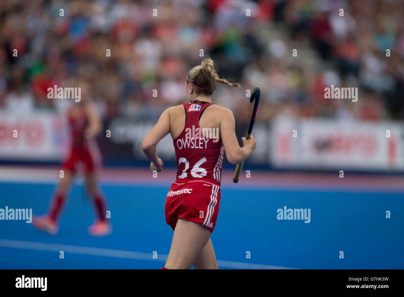 Investec Women's Hockey Champions trophy juin 2016, Londres. Lily Owsley, GO Banque D'Images