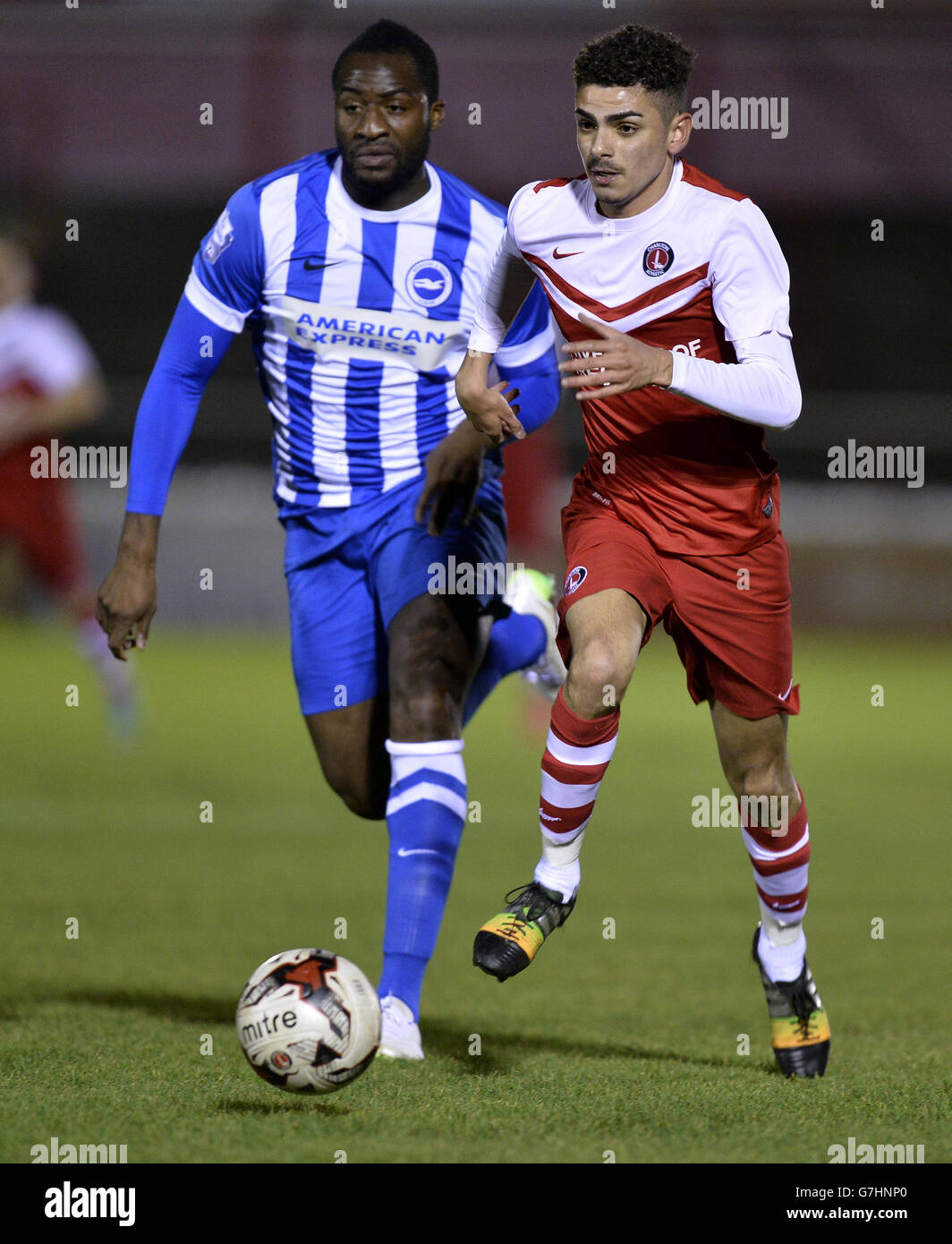 Soccer - Barclays Premier League Cup U21 - Charlton Athletic v Brighton & Hove Albion - PHB Stadium Banque D'Images