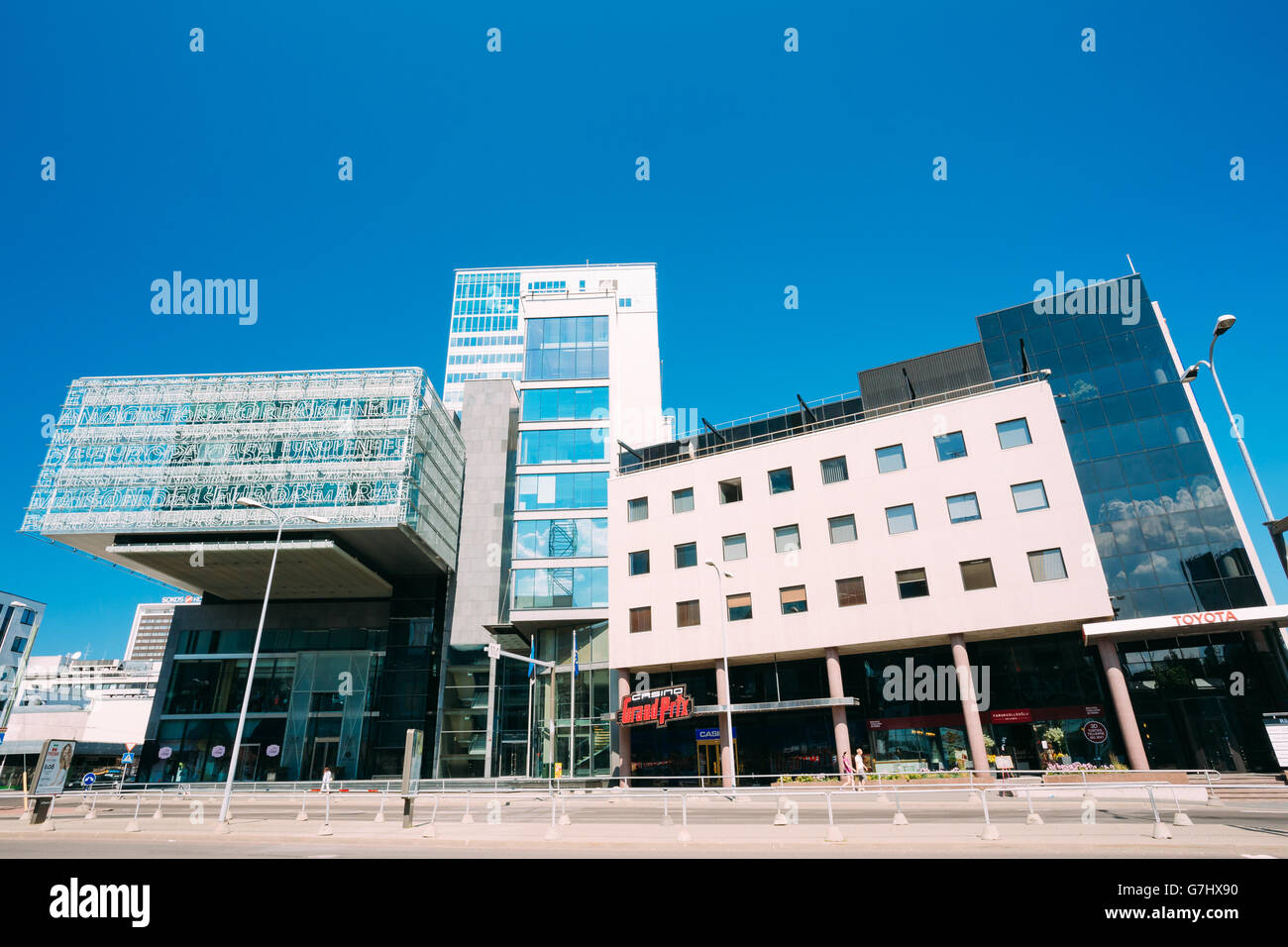 Tallinn, Estonie - Juillet 26, 2014 : l'Architecture Moderne dans la capitale estonienne Banque D'Images