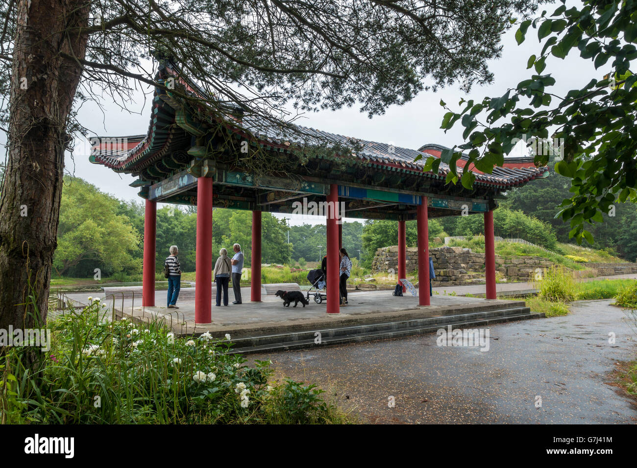 Le Jardin Chinois Festival Gardens Otterspool Liverpool Banque D'Images