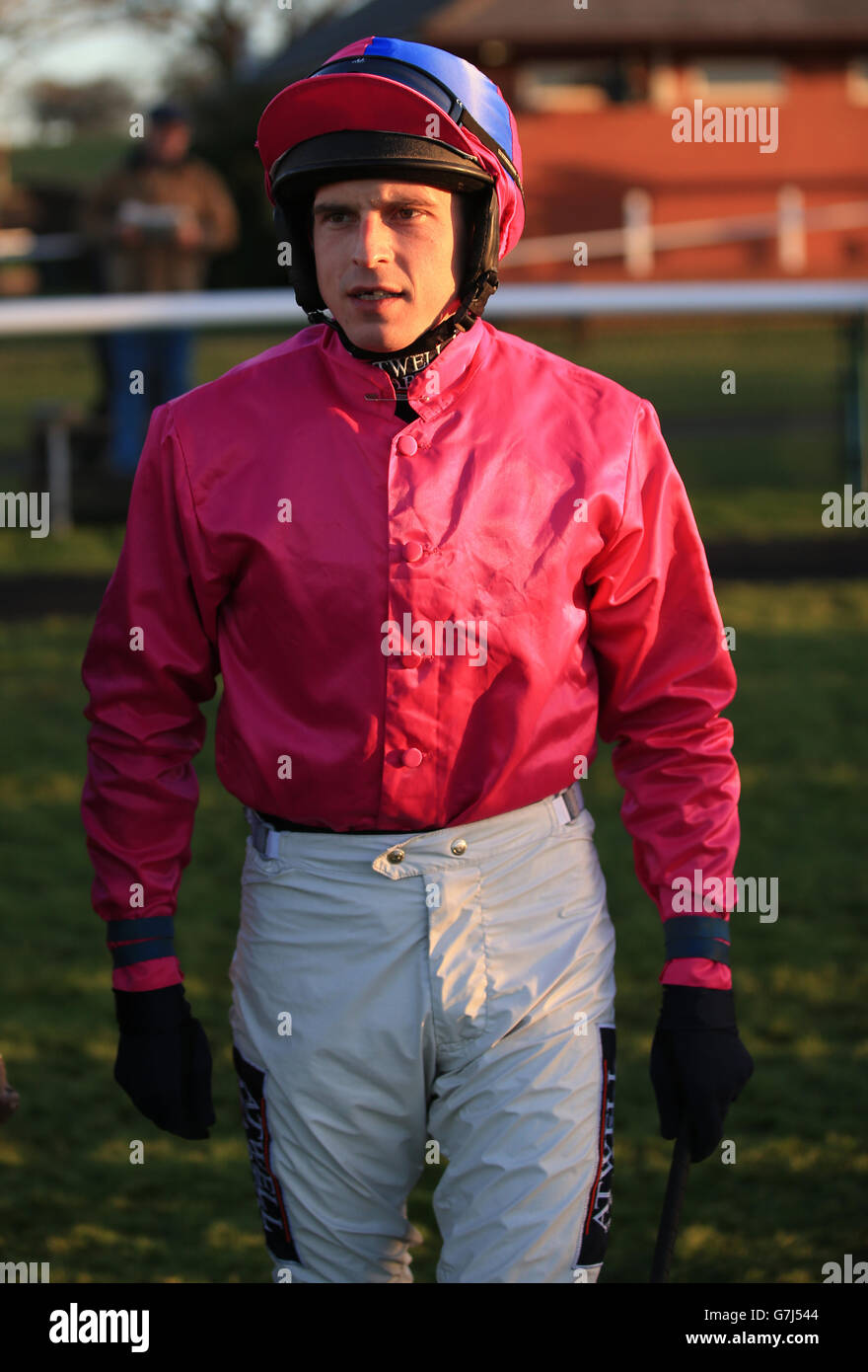 Les courses de chevaux - Bangor-sur-Dee Hippodrome Banque D'Images