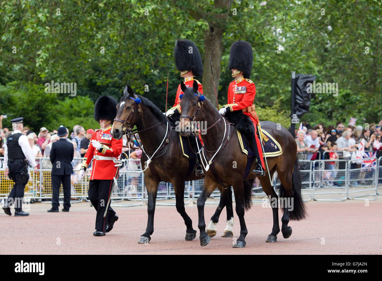 La queens sauveteurs, Household Cavalry Londres Banque D'Images