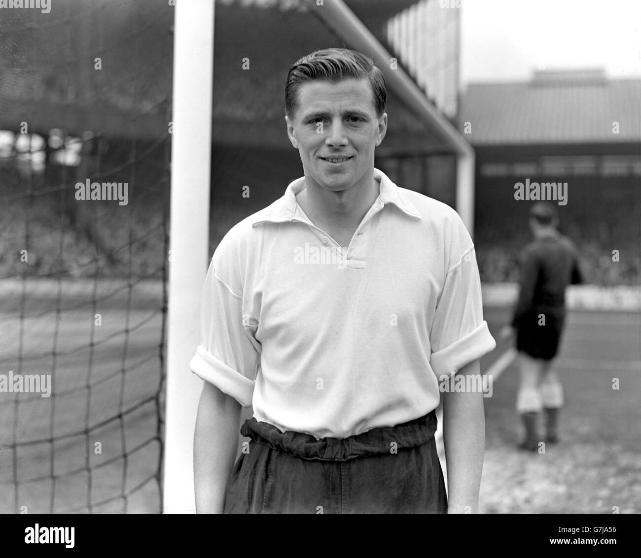 Soccer - Everton Photocall - 1954. Eric Moore, Everton. Banque D'Images
