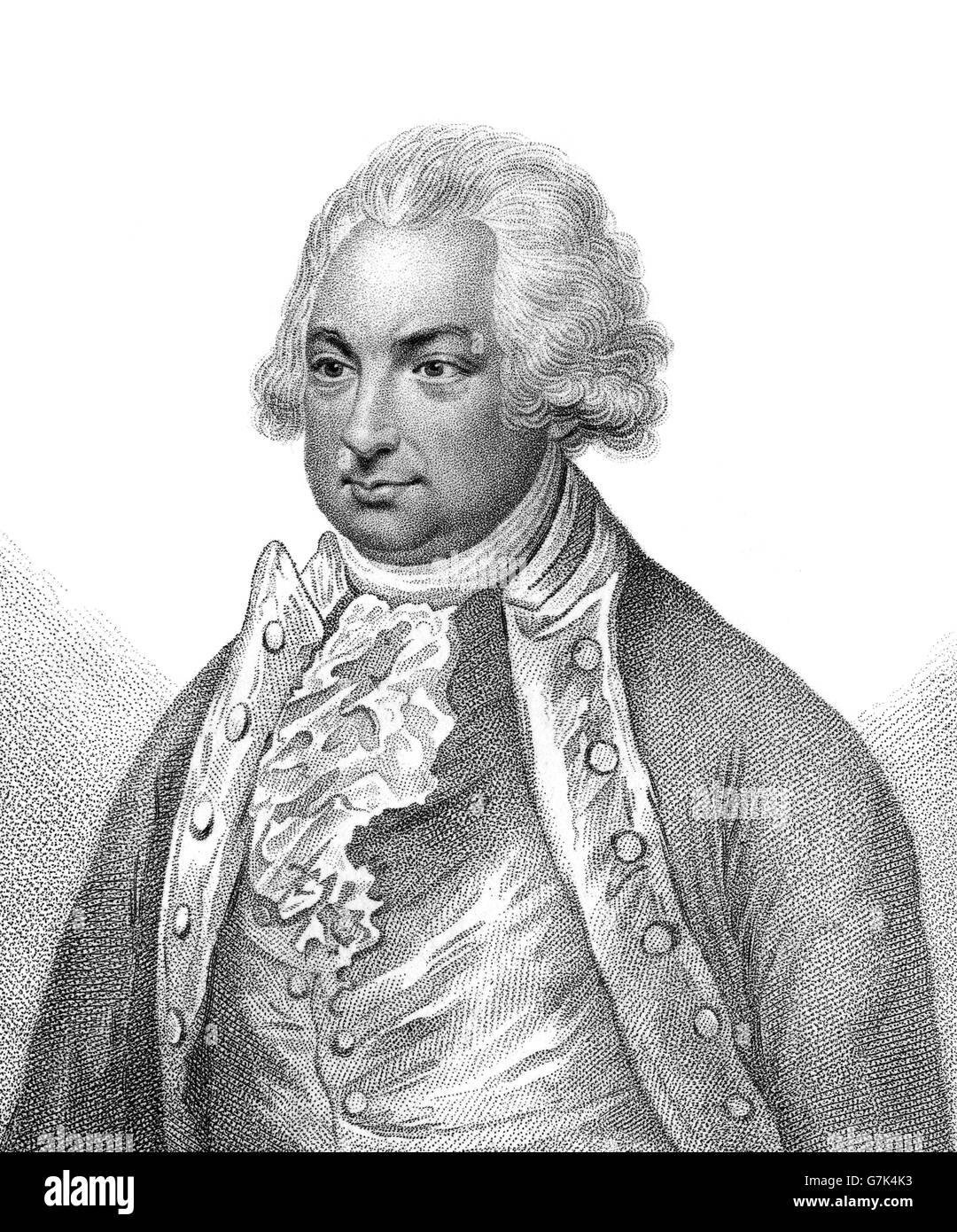 Constantine John Phipps, deuxième baron Mulgrave, 1744-1792, un explorateur anglais et officier de la Royal Navy Banque D'Images