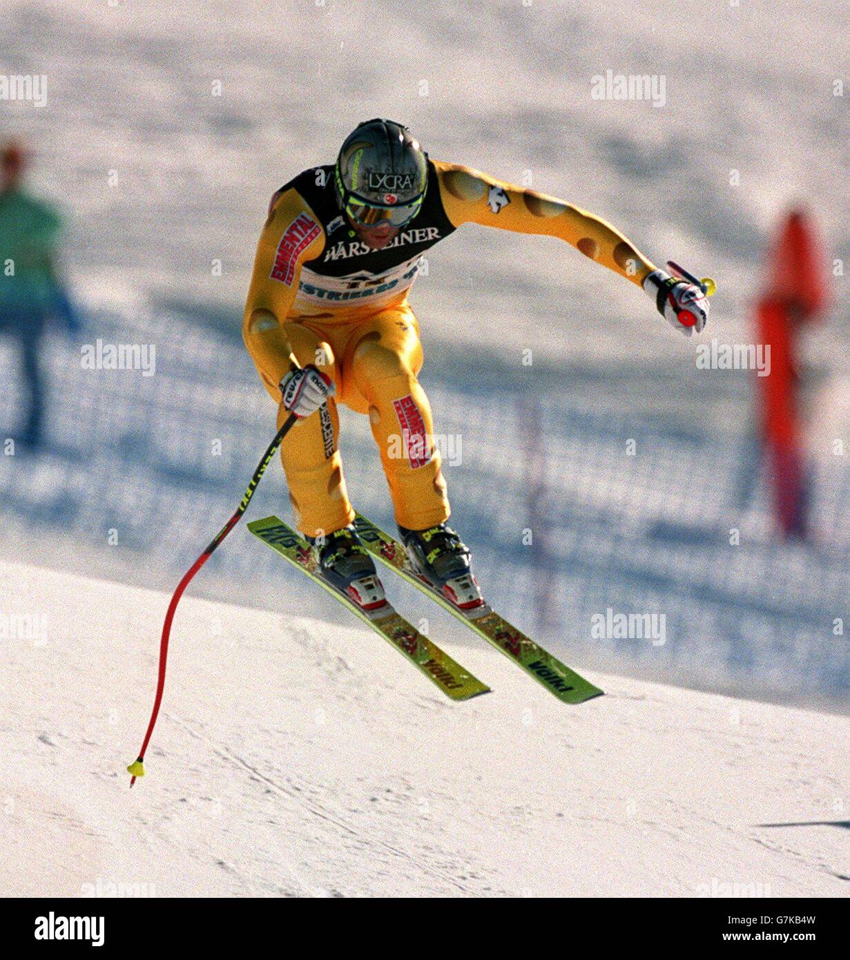 Ski. Championnats du monde de ski alpin. Descente pour homme. William  Besse, Suisse Photo Stock - Alamy