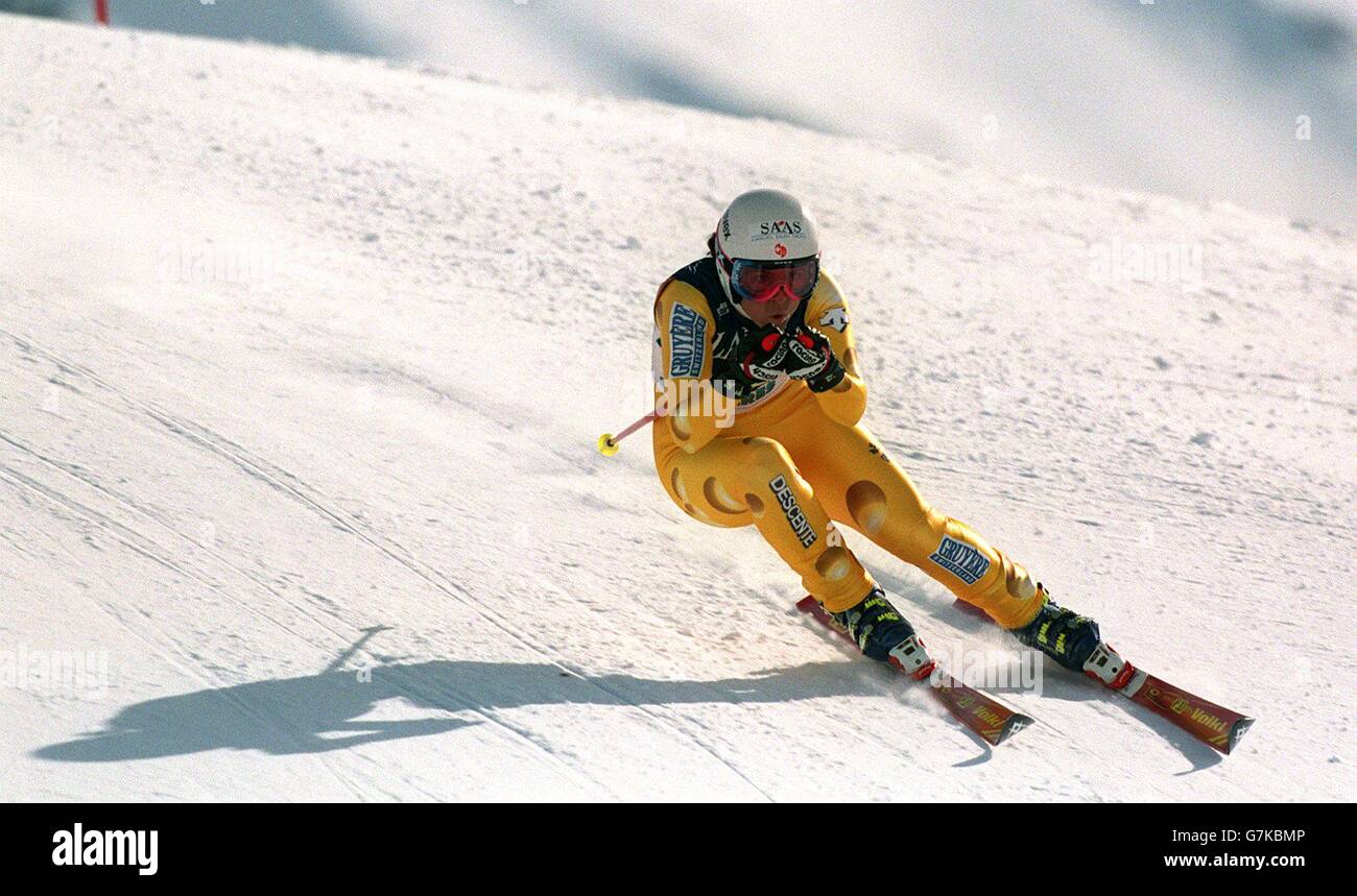 Ski. Championnats du monde de ski alpin. Super G. Heidi Zurbriggen pour  femme, Suisse Photo Stock - Alamy