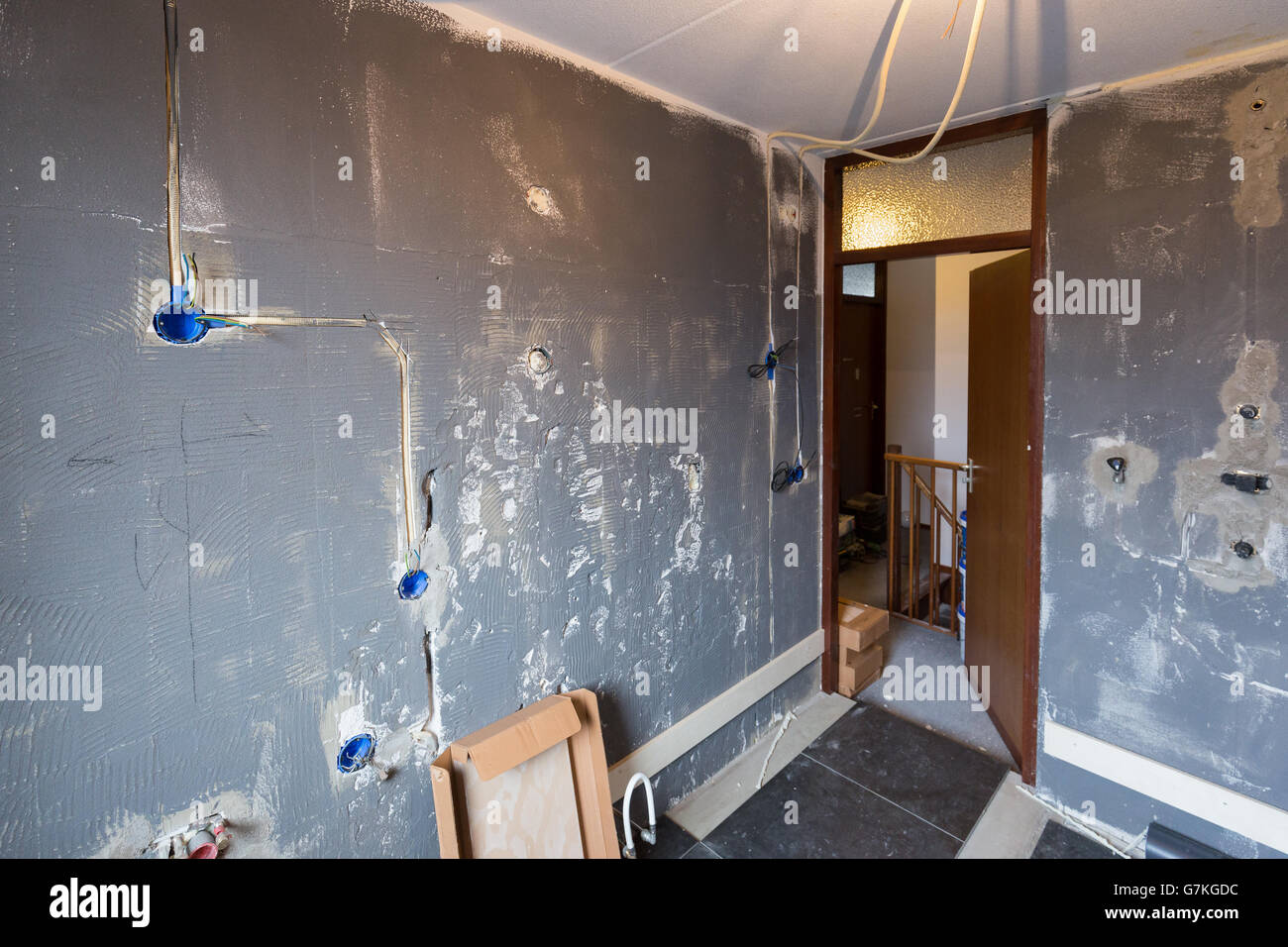 Rénovation d'une salle de bains moderne living house Banque D'Images