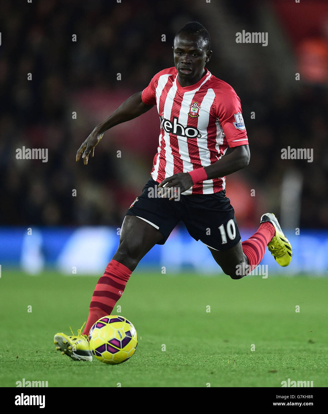 Football - Barclays Premier League - Southampton / Swansea City - St Mary's.Sadio Mane de Southampton pendant le match de la Barclays Premier League à St Mary's, Southampton. Banque D'Images