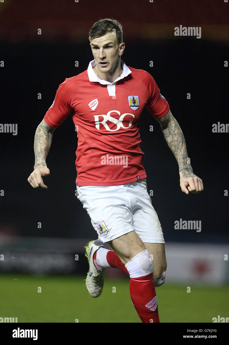 Football - FA Cup - troisième tour - Replay - Bristol City / Doncaster Rovers - Ashton Gate. Aden Flint de Bristol City Banque D'Images