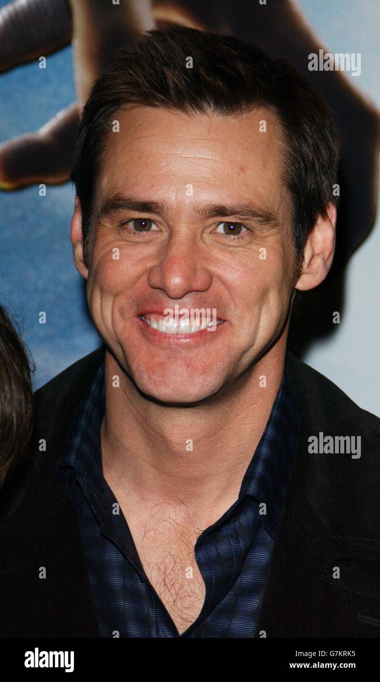 Lemony Snicket a Series of malheureux Events UK Premiere - UCI Empire - Leicester Square. Star du film Jim Carrey. Banque D'Images