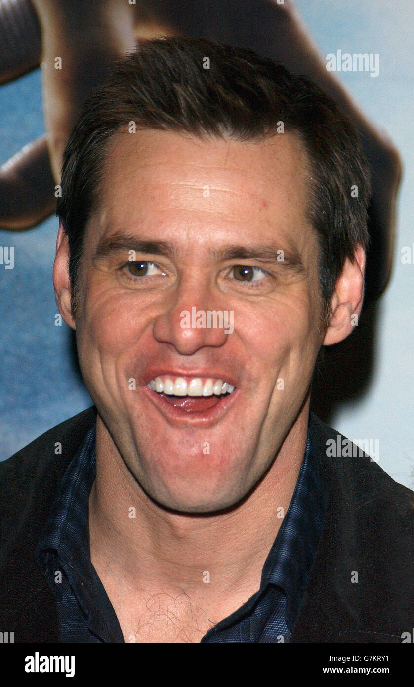 Lemony Snicket's: A Series of malheureux Events UK Premiere - UCI Empire, Leicester Square.Jim Carrey. Banque D'Images