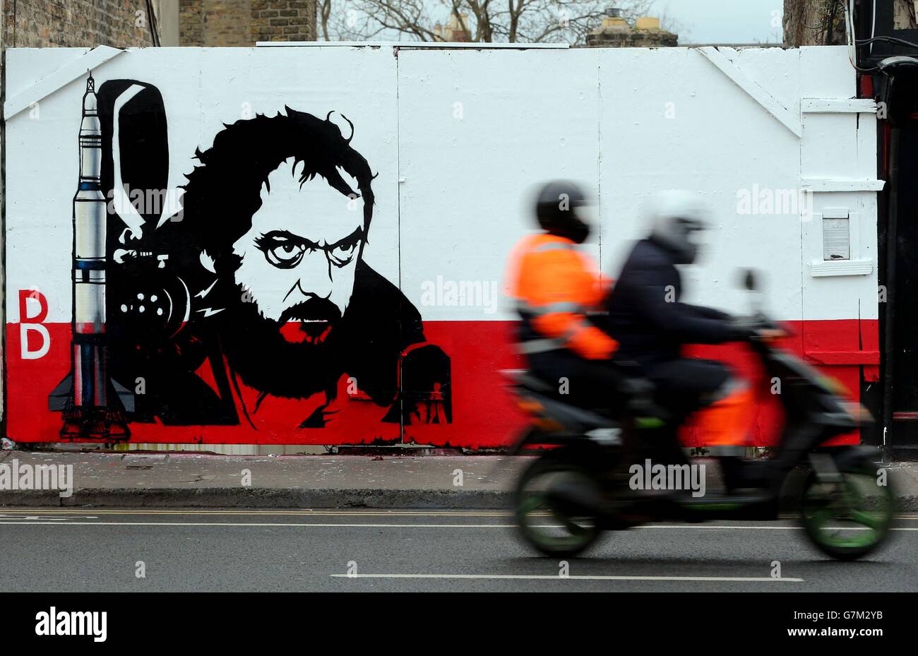 Murale de Stanley Kubrick - Dublin Banque D'Images