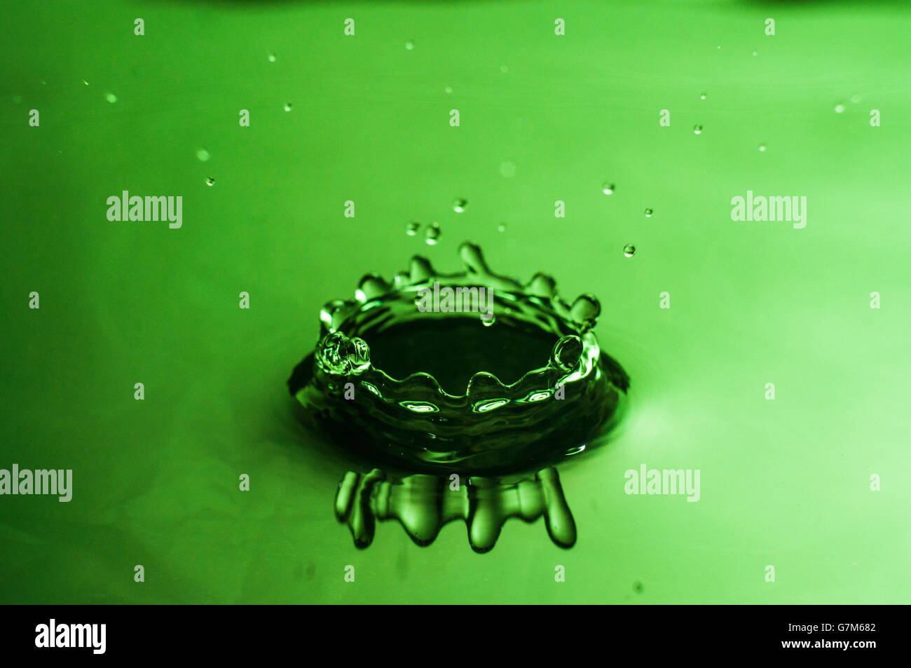 Des gouttes. La photographie à haute vitesse - Venise, il Banque D'Images