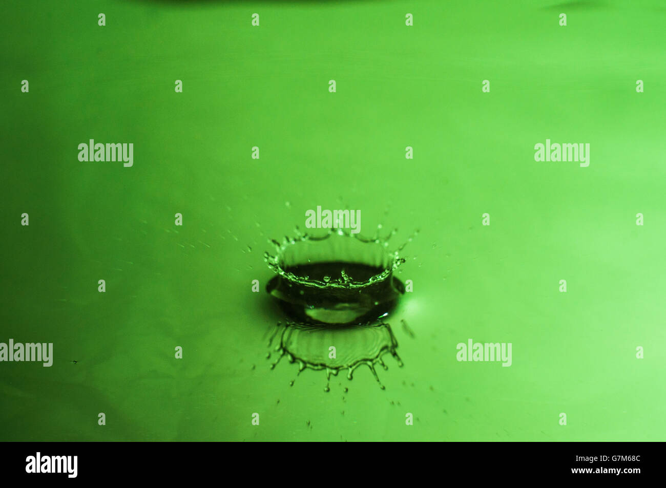 Des gouttes. La photographie à haute vitesse - Venise, il Banque D'Images