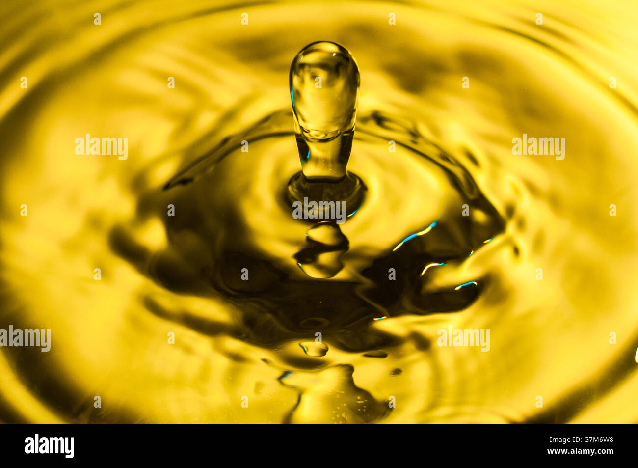 Des gouttes. La photographie à haute vitesse - Venise, il Banque D'Images