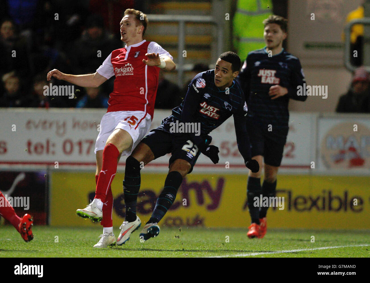 Sky Bet Championship Soccer - - Rotherham United v Derby County - Aesseal New York Stadium Banque D'Images