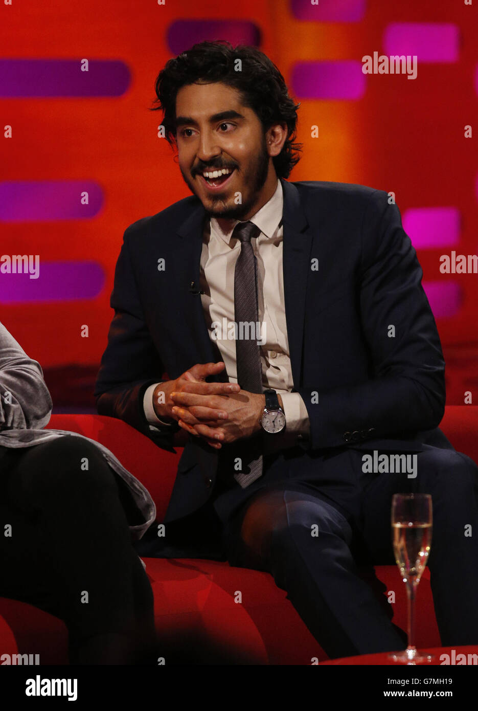 The Graham Norton Show - Londres.Dev Patel pendant le tournage du Graham Norton Show aux London Studios, dans le centre de Londres. Banque D'Images