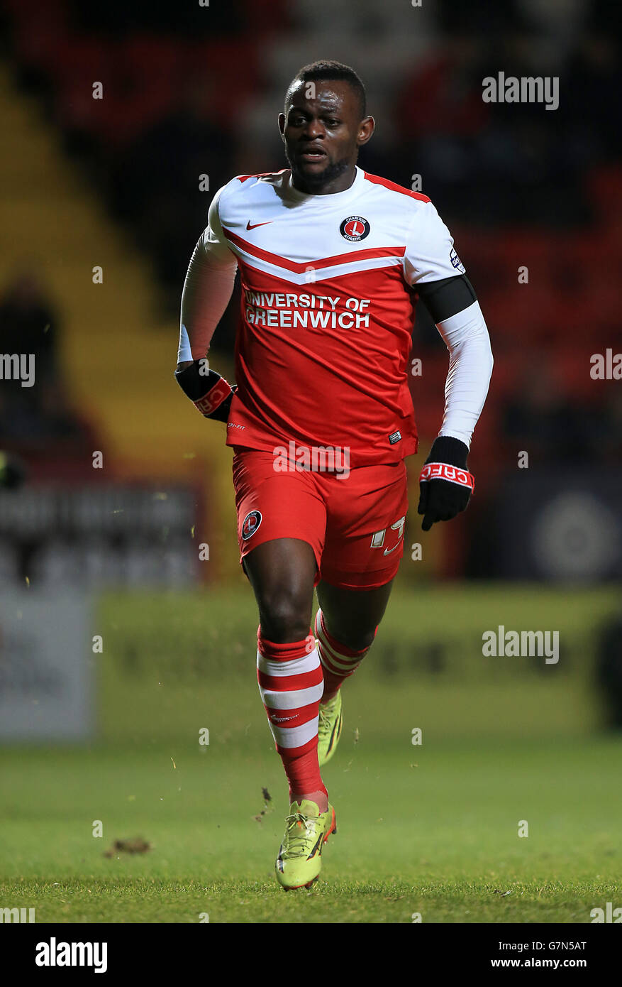 Football - Championnat Sky Bet League - Charlton Athletic / Norwich City - The Valley. Igor Vetokele, Charlton Athletic. Banque D'Images