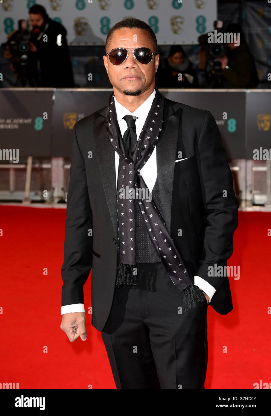 Cuba Gooding, Jr. Assiste aux EE British Academy film Awards à l'Opéra Royal, Bow Street à Londres. APPUYEZ SUR ASSOCIATION photo. Date de la photo: Dimanche 8 février 2015. Voir l'histoire de PA SHOWBIZ BAFTA. Le crédit photo devrait se lire comme suit : Dominic Lipinski/PA Wire Banque D'Images