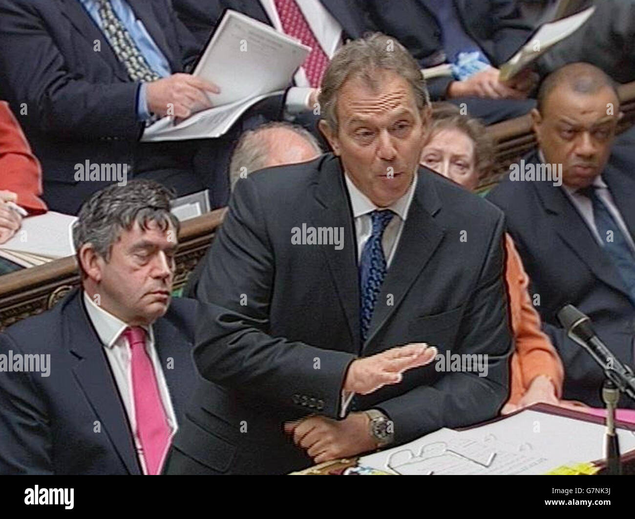 Le Premier ministre britannique Tony Blair. Banque D'Images