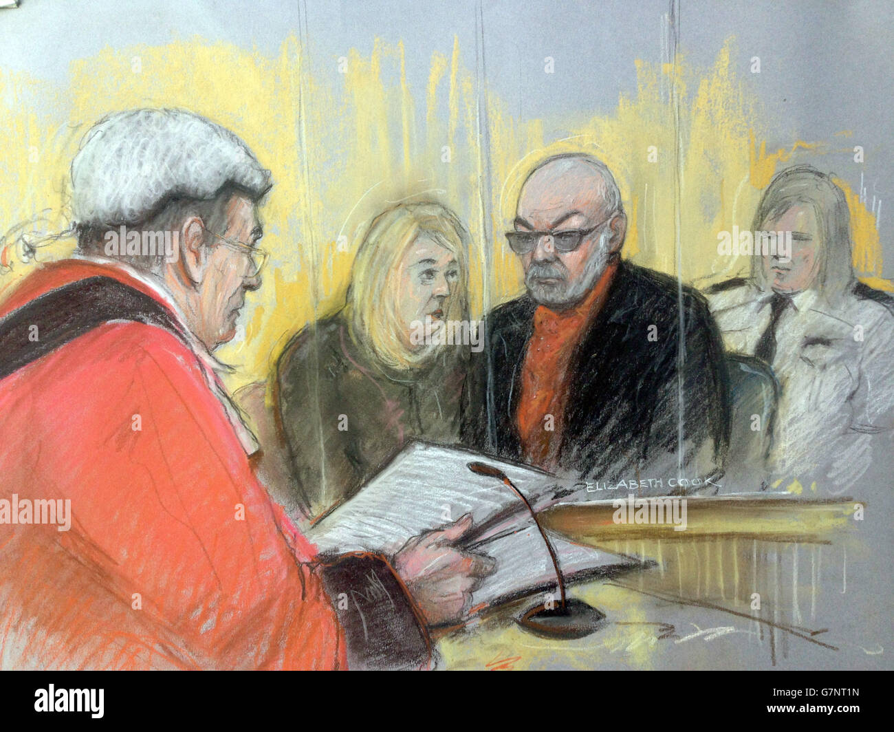 Gary Glitter affaire judiciaire Banque D'Images
