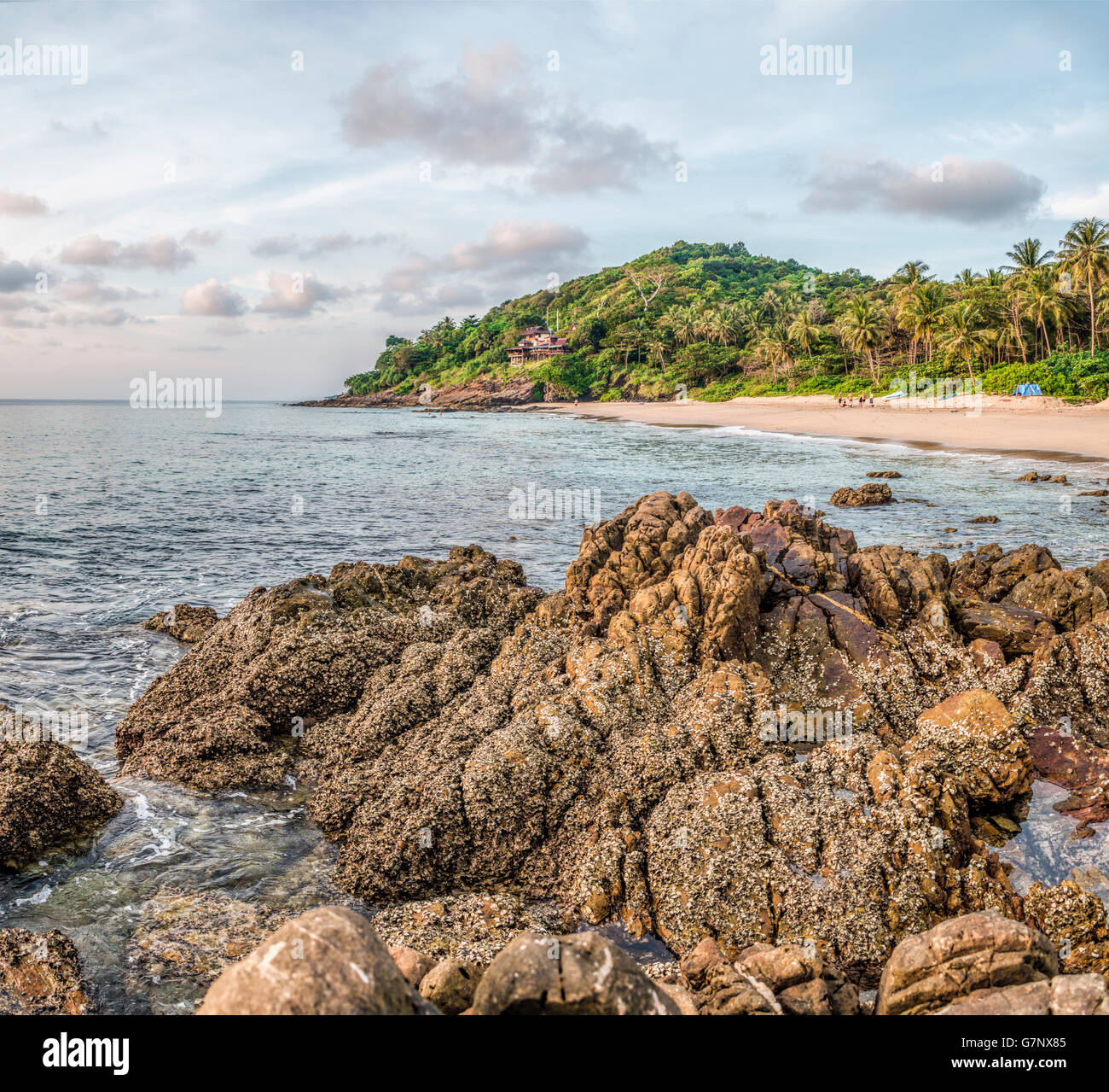 Sceninc à Kantiang Bay View, Koh Lanta, Krabi, Thaïlande Banque D'Images