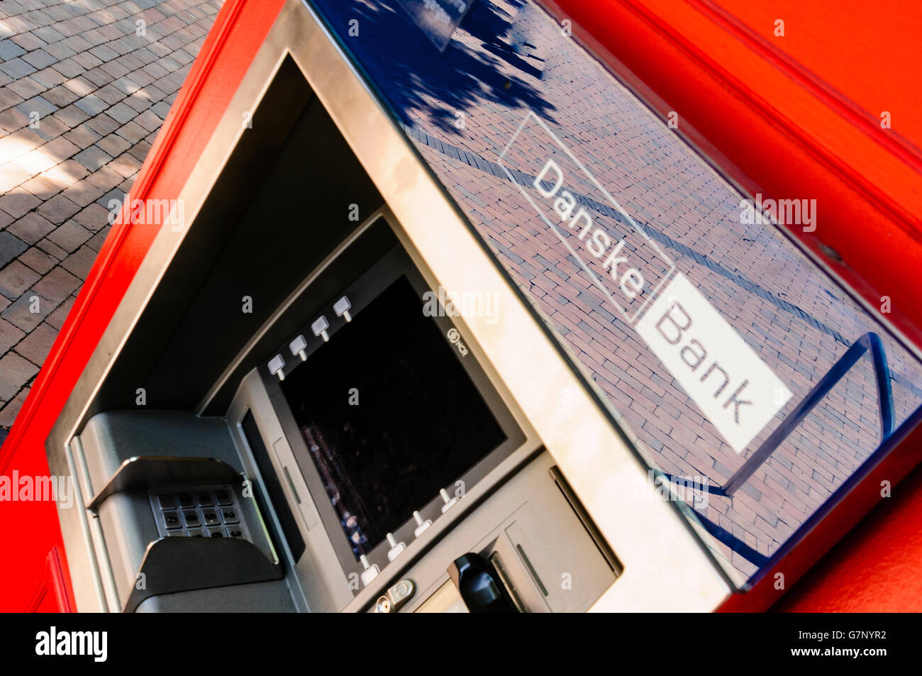 Danske Bank ATM cash machine Banque D'Images