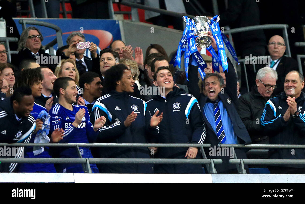 Soccer - Capital One Cup - Final - Chelsea v Tottenham Hotspur - Stade de Wembley Banque D'Images