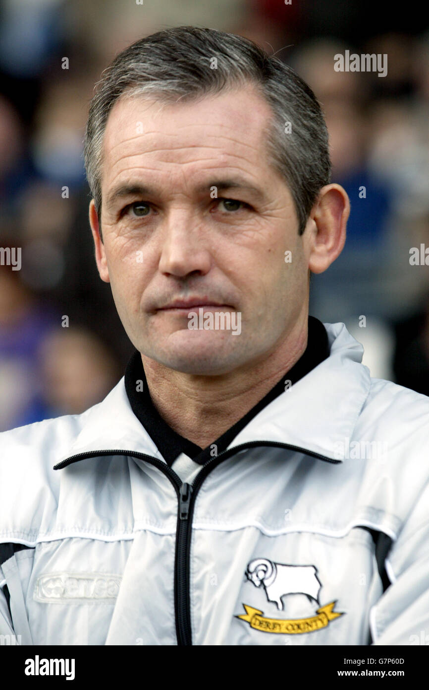 Football - Coca-Cola football League Championship - Derby County v Sunderland - Pride Park.George Burley, directeur du comté de Derby Banque D'Images