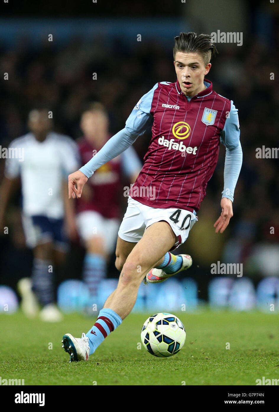 Football - Barclays Premier League - Aston Villa / West Bromwich Albion - Villa Park. Jack Grealish de la Villa Aston Banque D'Images